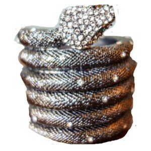 Olivia Riegel Crystal Snake Votive Candle Holder
